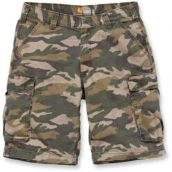Carhartt Mens Rugged Relaxed Leg Pocket Camo Cotton Cargo Shorts -Sporty Tops Sales 100279 294 01