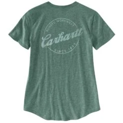 Carhartt Womens Lockhart V Neck Relaxed Fit Graphic T Shirt -Sporty Tops Sales 104227 g25 04