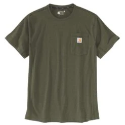 Carhartt Mens Force Flex Pocket Relaxed Short Sleeve T Shirt -Sporty Tops Sales 104616 g73 03