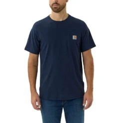 Carhartt Mens Force Flex Pocket Relaxed Short Sleeve T Shirt -Sporty Tops Sales 104616 i26 01