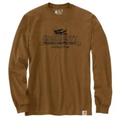 Carhartt Mens Super Dux Graphic Long Sleeve T Shirt -Sporty Tops Sales 105060 b00 03
