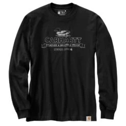 Carhartt Mens Super Dux Graphic Long Sleeve T Shirt -Sporty Tops Sales 105060 blk 01