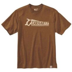Carhartt Mens Saw Graphic Relaxed Fit Short Sleeve T Shirt -Sporty Tops Sales 105181 b00 03
