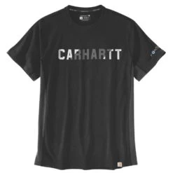 Carhartt Mens Force Flex Block Logo Short Sleeve T Shirt -Sporty Tops Sales 105203 n04 03