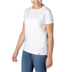 Carhartt Womens Short Sleeve Lightweight Crewneck T Shirt -Sporty Tops Sales 105740 wht 01 1