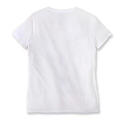 Carhartt Womens Short Sleeve Lightweight Crewneck T Shirt -Sporty Tops Sales 105740 wht 04 1