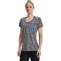 Sporty Tops Sales 7 Under Armour Womens UA Tech Twist V-Neck Loose Fit T Shirt
