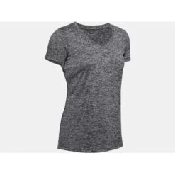 Under Armour Womens UA Tech Twist V-Neck Loose Fit T Shirt -Sporty Tops Sales 1258568 001 03 1