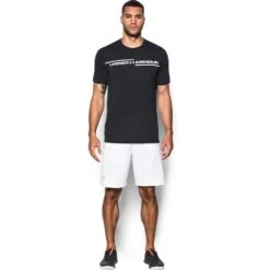 Under Armour Mens Threadborne Wicking Cross Chest Short Sleeve T Shirt 10 Under Armour Mens Threadborne Wicking Cross Chest Short Sleeve T Shirt -Sporty Tops Sales 1299158 001 04