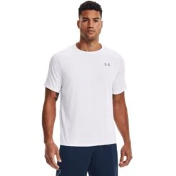 Under Armour Mens Tech Fast Wicking Tee T Shirt -Sporty Tops Sales 1326413 100 01 1