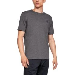 Under Armour Mens Sportstyle Left Chest Short Sleeve T Shirt -Sporty Tops Sales 1326799 019 01
