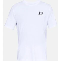 Under Armour Mens Sportstyle Left Chest Short Sleeve T Shirt -Sporty Tops Sales 1326799 100 04