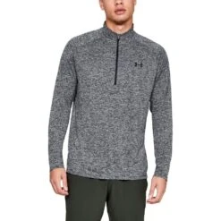 Under Armour Mens Technical 1/2 Zip Loose Fit Training Running Top -Sporty Tops Sales 1328495 002 01