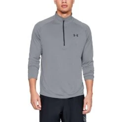 Under Armour Mens Technical 1/2 Zip Loose Fit Training Running Top -Sporty Tops Sales 1328495 035 01