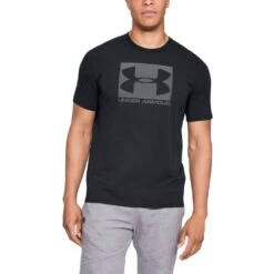 Under Armour Mens Boxed Sportstyle Short Sleeve T Shirt -Sporty Tops Sales 1329581 001 01