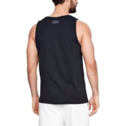 Under Armour Mens Sportstyle Logo Wicking Fitness Tank Top -Sporty Tops Sales 1329589 001 02