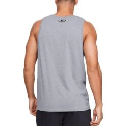 Under Armour Mens Sportstyle Logo Wicking Fitness Tank Top -Sporty Tops Sales 1329589 036 01
