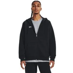 Under Armour Mens Rival Cotton Blend Fleece Full Zip Hoodie