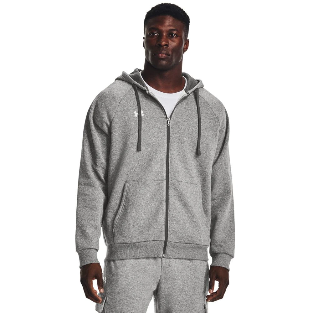Under Armour Mens Rival Cotton Blend Fleece Full Zip Hoodie 6 Under Armour Mens Rival Cotton Blend Fleece Full Zip Hoodie - Image 4