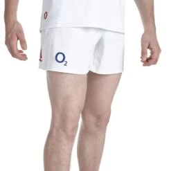 Canterbury Mens England Home Embroidered Logo Athletic Training Shorts -Sporty Tops Sales ccc185 a81 03