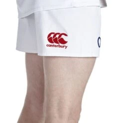 Canterbury Mens England Home Embroidered Logo Athletic Training Shorts -Sporty Tops Sales ccc185 a81 04