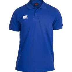 Canterbury Mens Waimak Side Seam Vent Pique Cotton Logo Polo Shirt -Sporty Tops Sales ccc2962 760 01