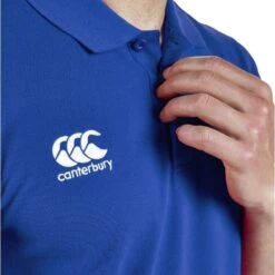 Canterbury Mens Waimak Side Seam Vent Pique Cotton Logo Polo Shirt -Sporty Tops Sales ccc2962 760 04