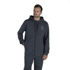 British & Irish Lions Mens Full Zip Tech Rugby Hoody