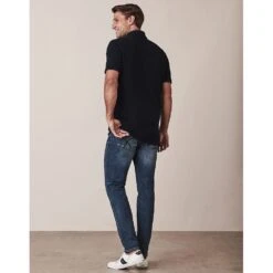 Crew Clothing Mens Classic Pique Classic Fit Polo Shirt -Sporty Tops Sales crw022 navy 05