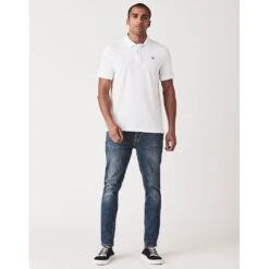 Crew Clothing Mens Classic Pique Classic Fit Polo Shirt -Sporty Tops Sales crw022 white 05