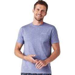 Crew Clothing Mens Garment Dye Cotton Crew Neck T Shirt 27 Crew Clothing Mens Garment Dye Cotton Crew Neck T Shirt -Sporty Tops Sales crw034 blednm 01