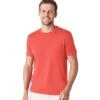 Crew Clothing Mens Garment Dye Cotton Crew Neck T Shirt -Sporty Tops Sales crw034 dstred 01