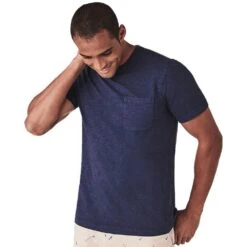Crew Clothing Mens Garment Dye Cotton Crew Neck T Shirt 22 Crew Clothing Mens Garment Dye Cotton Crew Neck T Shirt -Sporty Tops Sales crw034 hrtnvy 01