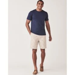 Crew Clothing Mens Garment Dye Cotton Crew Neck T Shirt 26 Crew Clothing Mens Garment Dye Cotton Crew Neck T Shirt -Sporty Tops Sales crw034 hrtnvy 05