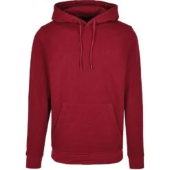 Cotton Addict Mens Basic Regular Comfort Fit Casual Hoodie -Sporty Tops Sales ctn146 burg 01