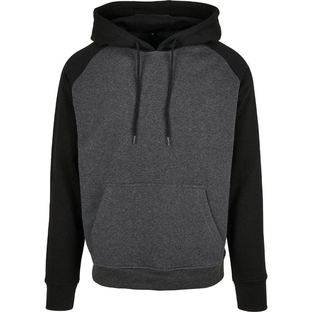 Cotton Addict Mens Basic Raglan Comfort Fit Sporty Hoodie 4 Cotton Addict Mens Basic Raglan Comfort Fit Sporty Hoodie - Image 2