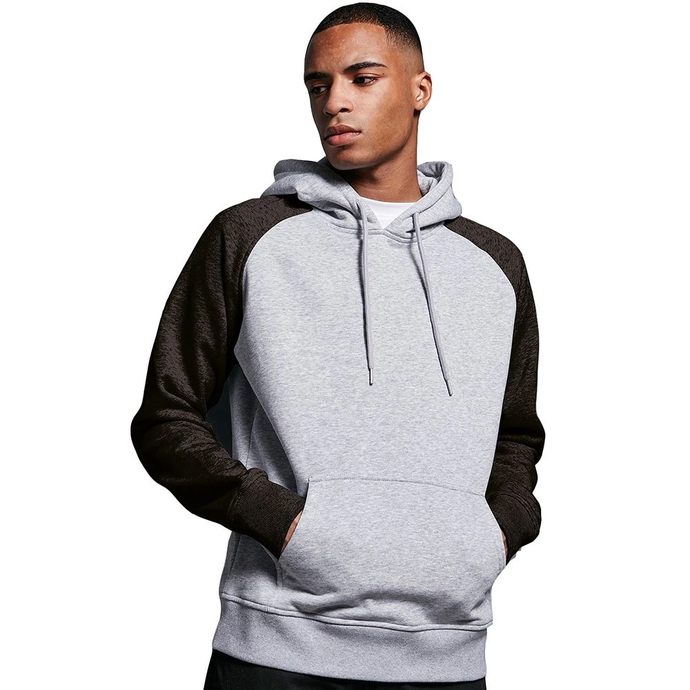 Cotton Addict Mens Basic Raglan Comfort Fit Sporty Hoodie 5 Cotton Addict Mens Basic Raglan Comfort Fit Sporty Hoodie - Image 3