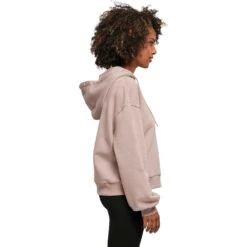 Cotton Addict Womens Organic Cotton Oversized Hoodie -Sporty Tops Sales ctn162 dsro 03