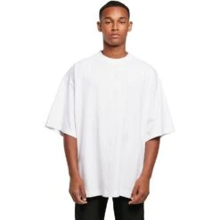 Cotton Addict Mens Cotton Huge Oversized Round Neck T Shirt -Sporty Tops Sales ctn168 whit 01