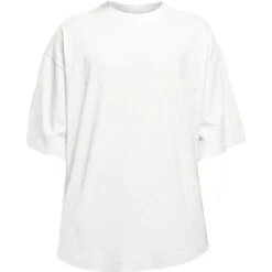 Cotton Addict Mens Cotton Huge Oversized Round Neck T Shirt -Sporty Tops Sales ctn168 whit 04