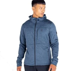 Dare 2B Mens Out Calling Full Warm Backed Full Zip Hoodie -Sporty Tops Sales dma513 zwb 01