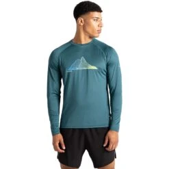 Dare 2B Mens Righteous III Long Sleeved Active T Shirt 30 Dare 2B Mens Righteous III Long Sleeved Active T Shirt -Sporty Tops Sales dmt678 l7w 01 1