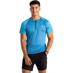 Dare 2B Mens Momentum Half Zip Cycling Jersey -Sporty Tops Sales dmt680 kcc 01