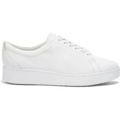 FitFlop Womens Rally Leather Trainers 17 FitFlop Womens Rally Leather Trainers -Sporty Tops Sales fit040 urbwht 03