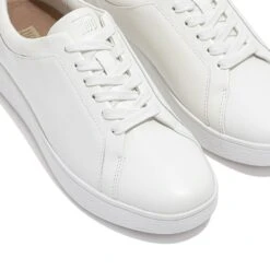 FitFlop Womens Rally Leather Trainers 18 FitFlop Womens Rally Leather Trainers -Sporty Tops Sales fit040 urbwht 04