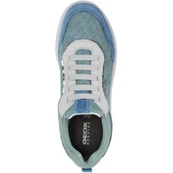 Geox Womens Spherica Breathable Leather Sports Trainers -Sporty Tops Sales geo020 whign 05