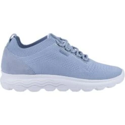 Geox Womens D Spherica Breathable Lace Up Trainers -Sporty Tops Sales geo038 lt.sky 04