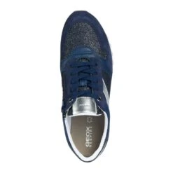 Geox Womens D Tabelya Lace Up Trainers -Sporty Tops Sales geo039 navy 04