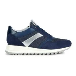 Geox Womens D Tabelya Lace Up Trainers -Sporty Tops Sales geo039 navy 05