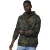 GreenT Mens Recycled Polyester Speeder AOP Half Zip Hoodie -Sporty Tops Sales grn181 camo 01